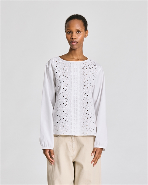 GAI + LISVA LOUISA L/S COTTON POPLIN WHITE